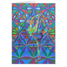 Yogadancer - 2012 as greetingcard karte
