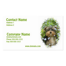 York Terrier Business Card