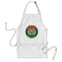 Yorkie Christmas Aprons