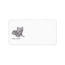 Yorkie Custom Address Label