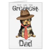 Yorkie Dad Card