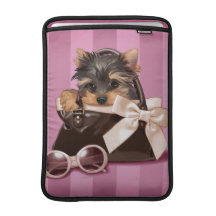 Yorkie de sac à main poches macbook air
