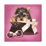 Yorkie de sac à main toile tendue
