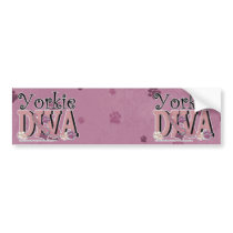 Yorkie DIVA Bumper Sticker