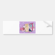 Yorkie Dress Up Bumper Sticker