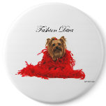 Yorkie Fashion Diva buttons