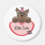 Yorkie Little Sister Fridge Magnet