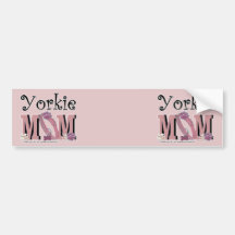 Yorkie MOM Bumper Stickers