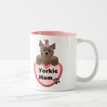Yorkie Mom Coffee Mugs
