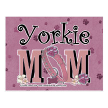 Yorkie MOM Post Card