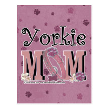 Yorkie MOM Postcard