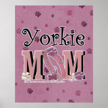 Yorkie MOM Print