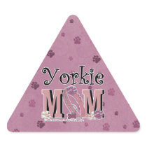 Yorkie MOM Triangle Stickers