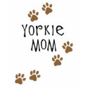 Yorkie Mom t-shirts
