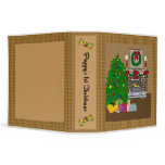 Yorkie Puppy's 1st Christmas Scrapbook binders