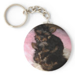 Yorkie Pups Keychain