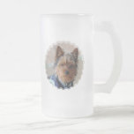 Yorkie Terrier  Frosted Beer Mug mugs