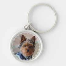 Yorkie Terrier Keychain Porte-clé