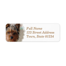 Yorkie Terrier  Mailing Label