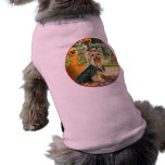 Yorkie with Gazebo and Pansies Pet Clothes
