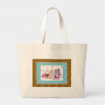 Yorkie with Leopard Animal Print Tote Bags