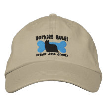 Yorkies Rule Embroidered Hat