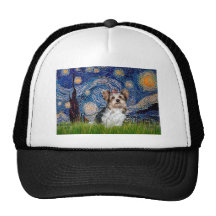 Yorkshire Terrier (Biewer) - Starry Night Trucker Hats