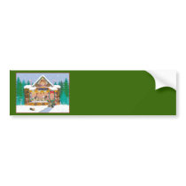 Yorkshire Terrier Christmas Treat Shop Holiday Bumper Sticker
