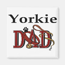 Yorkshire Terrier Dad Gifts Refrigerator Magnet