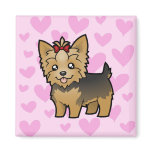 Yorkshire Terrier Love (short hair with bow)