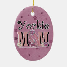 Yorkshire Terrier MOM Christmas Tree Ornaments
