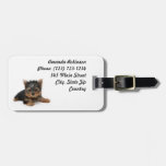 Yorkshire Terrier Puppy Luggage Tag
