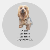 Yorkshire Terrier So Cute Address Label Sticker