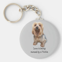 Yorkshire Terrier So Cute Keychain