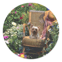 Yorkshire Terrier Sticker Garden