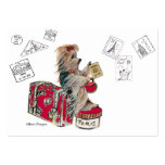 Yorkshire Terrier Traveling Business Card Templates