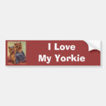 Yorkshire Terrier Vintage Bumper Sticker