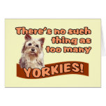 YORKSHIRE TERRIERS CARD