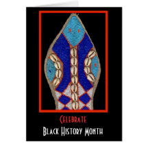Yoruba Wall Effigy Black History Month Greeting Cards
