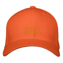 Yosemite Ball Cap, Orange Embroidered Baseball Caps
