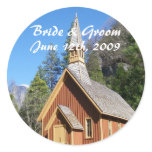 Yosemite Church Bride & Groom Sticker