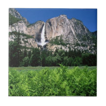Yosemite Falls, Ca Ceramic Tile