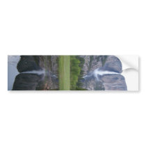 yosemite falls reflection bumper sticker