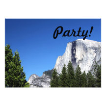 Yosemite Half Dome Custom Invitations