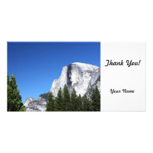 Yosemite Half Dome Personalized Photo Card