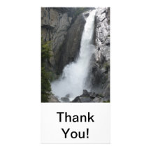 Yosemite Lower Falls Custom Photo Card