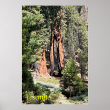 Yosemite National Park clothespin poster print