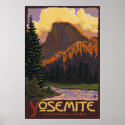Yosemite National Park - Half Dome Travel Poster posters