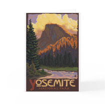 Yosemite National Park - Half Dome Travel Poster