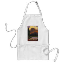 Yosemite National Park - Half Dome - Vintage Apron